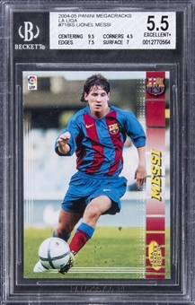 2004/05 Panini Megacracks La Liga #71BIS Lionel Messi Rookie Card - BGS EX+ 5.5
